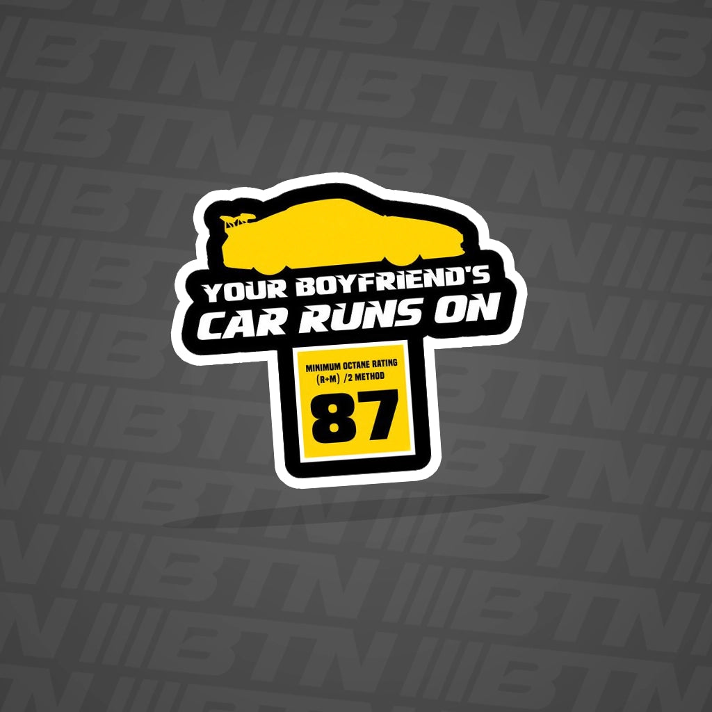 Runs on 87 4" Decal