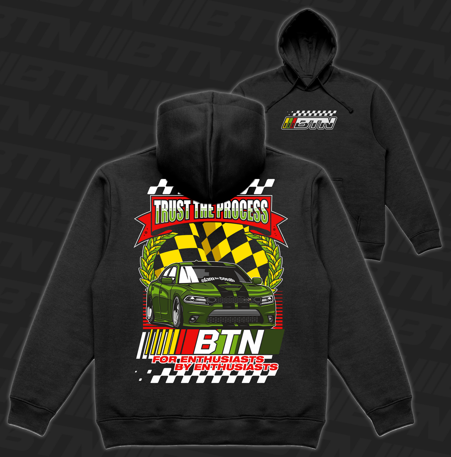 Ashton's Charger Hoodie Black