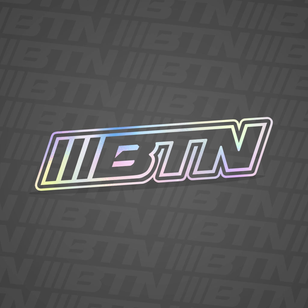 BTN Holographic Double Outline 7" Decal