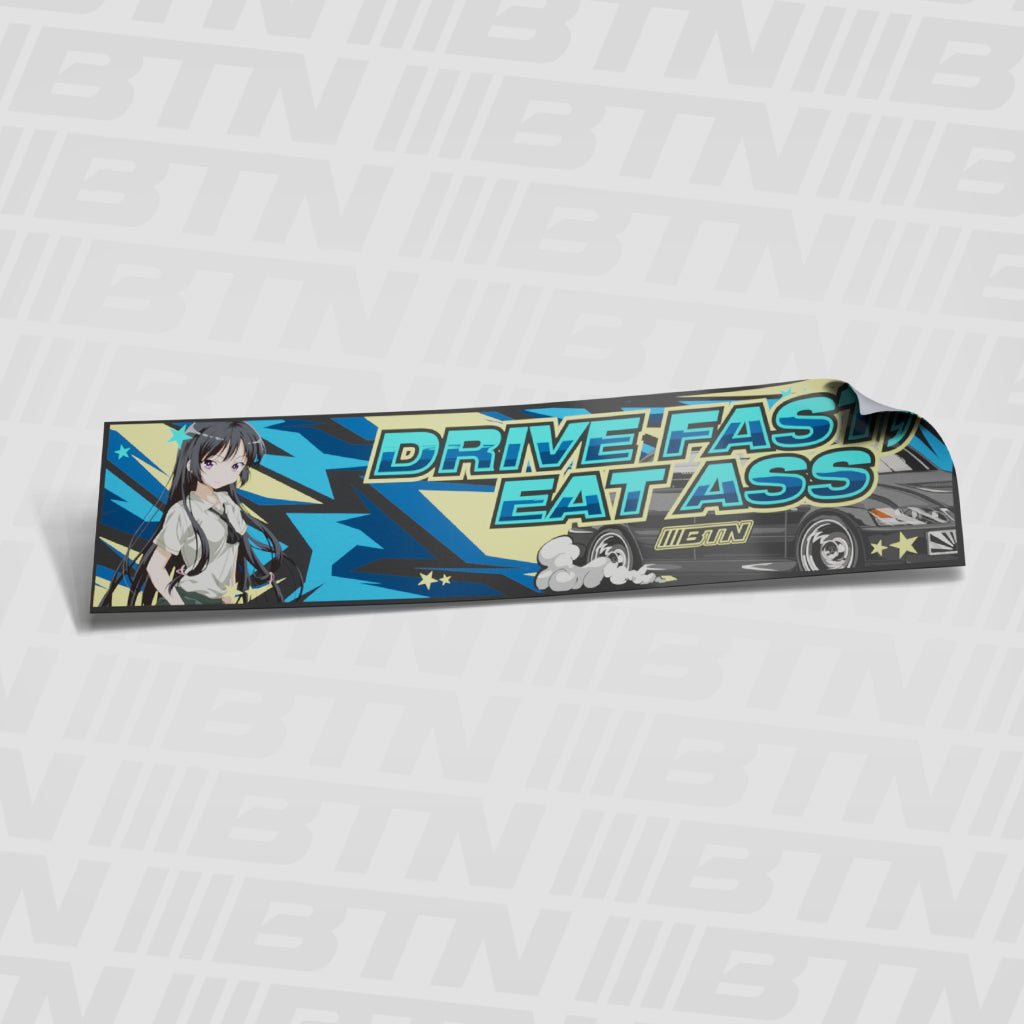 Drive Fast Eat Ass Evo Slap Sticker