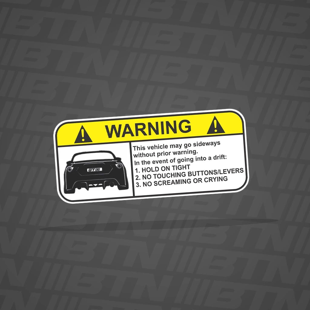 ⚠️Warning ⚠️ Sideways Decal