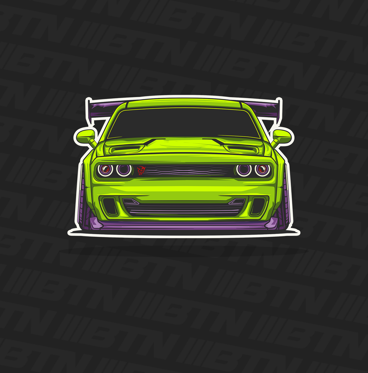 Challenger Demon Decal