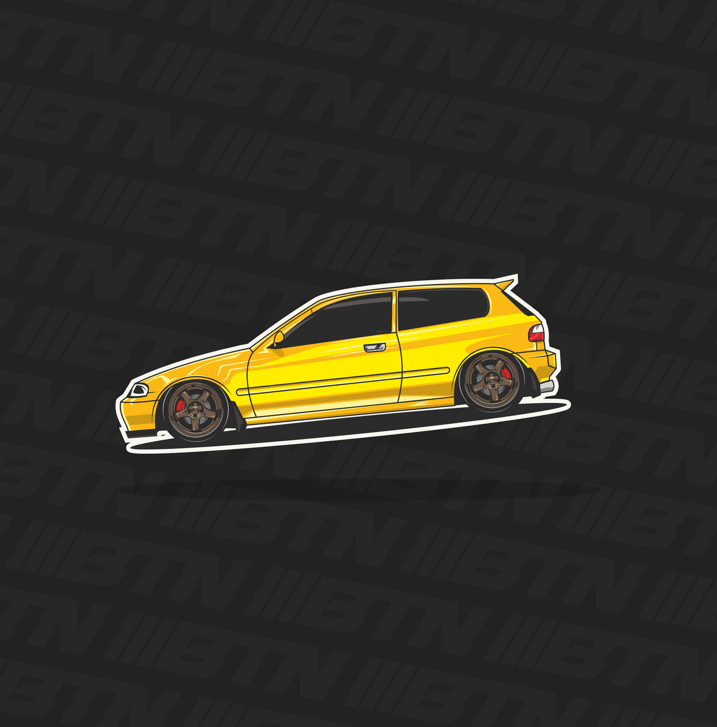 EG Honda Civic Car Decal