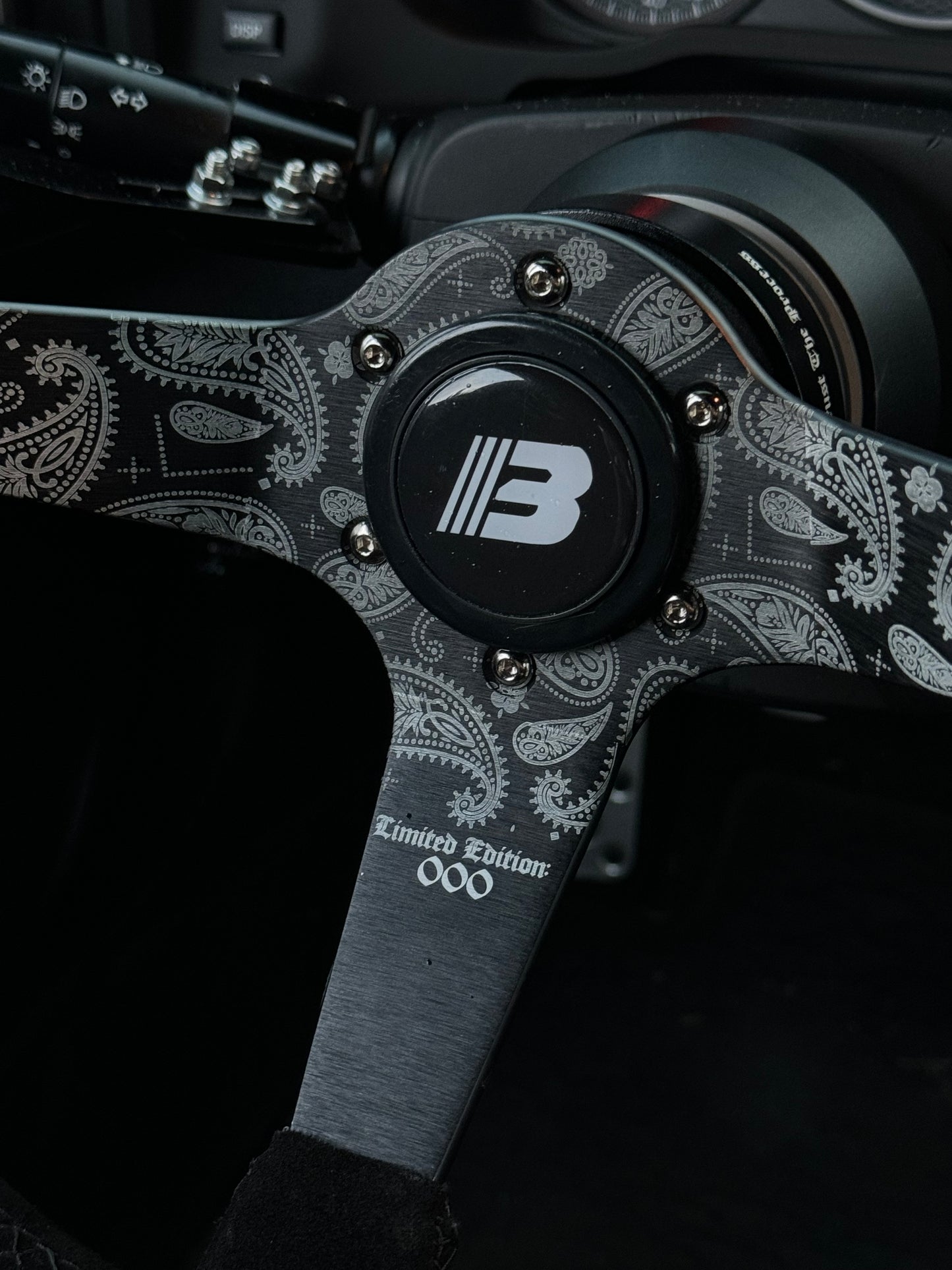 Limited Edition Suede Paisley Steering Wheel