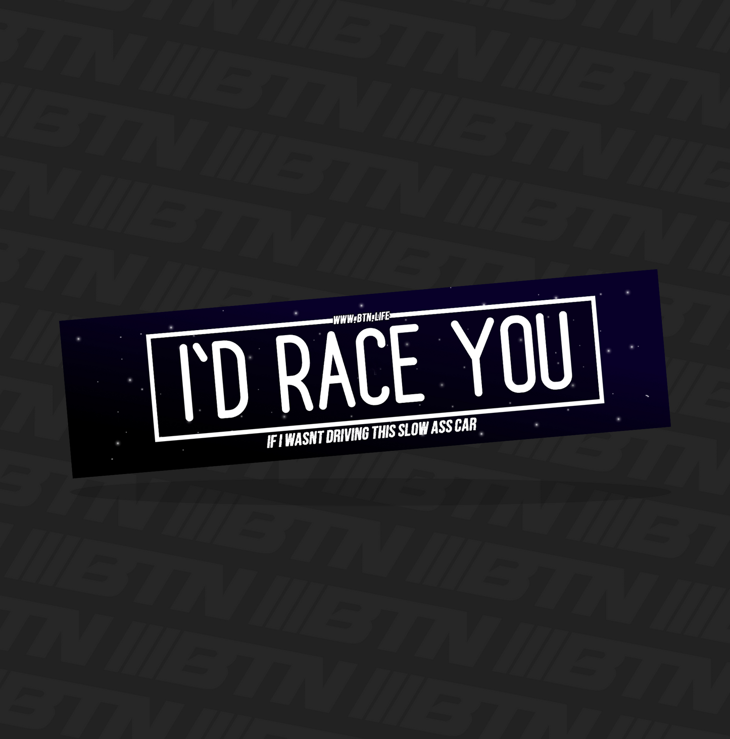 I'd Race You Slap Sticker