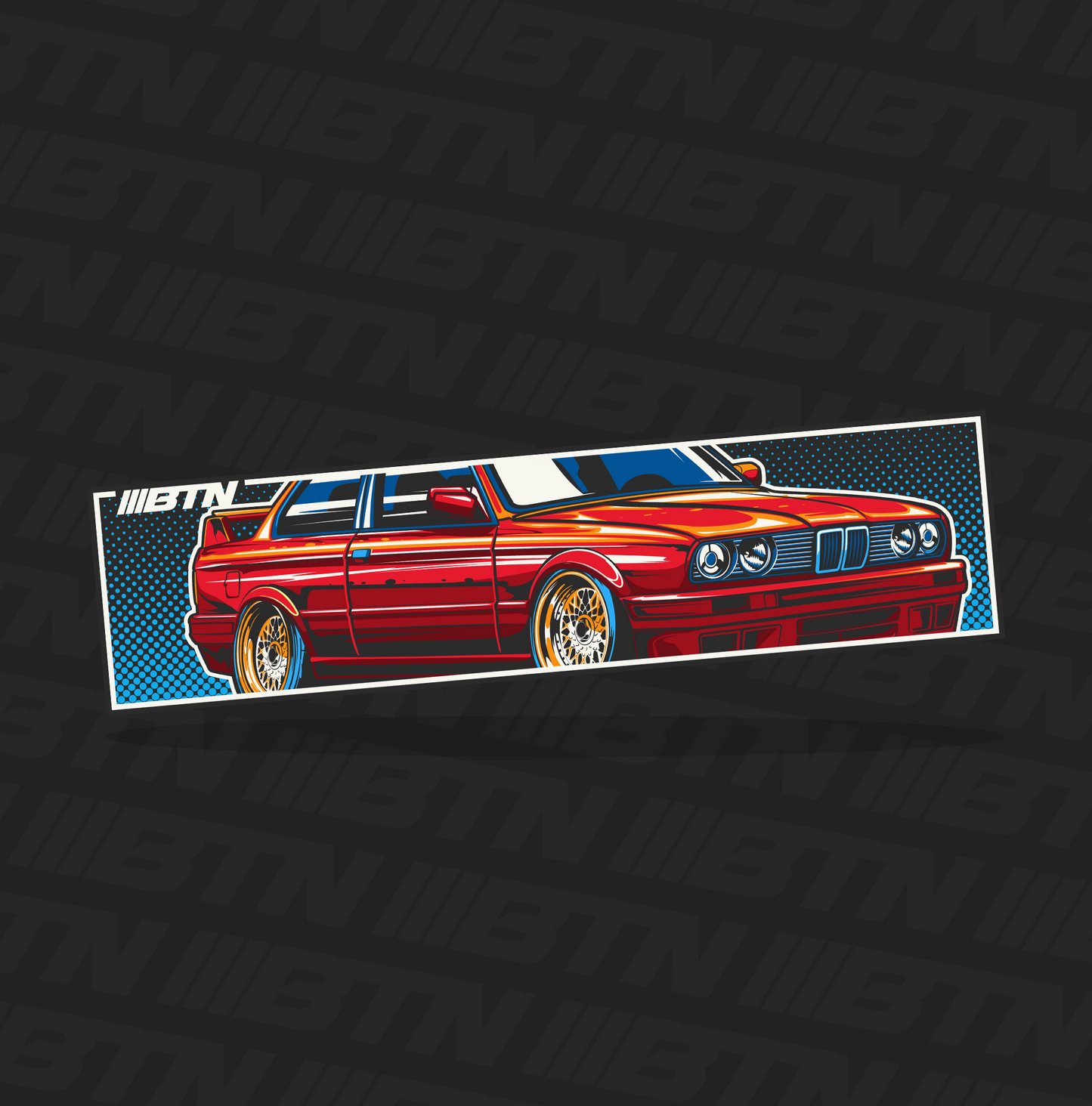 BMW E30 Slap Sticker