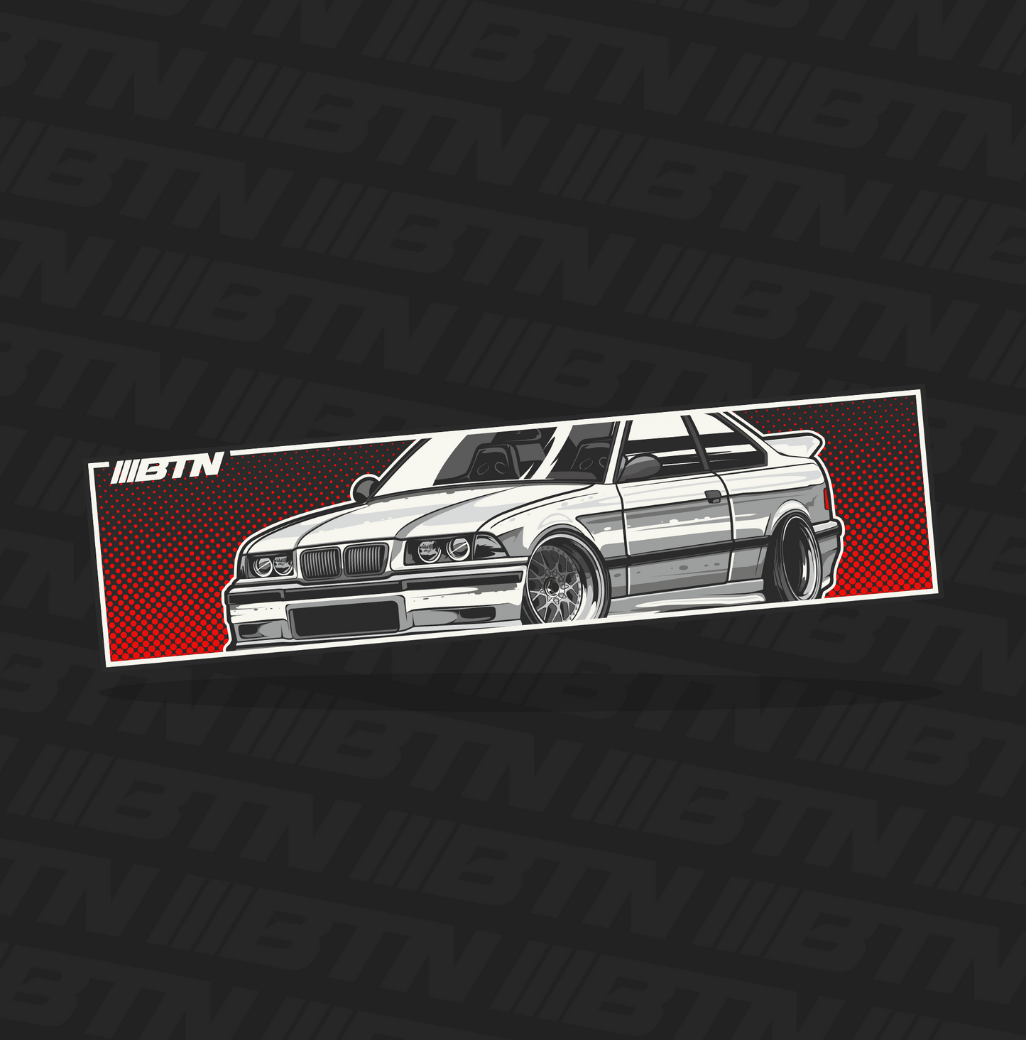 BMW E36 Slap Sticker
