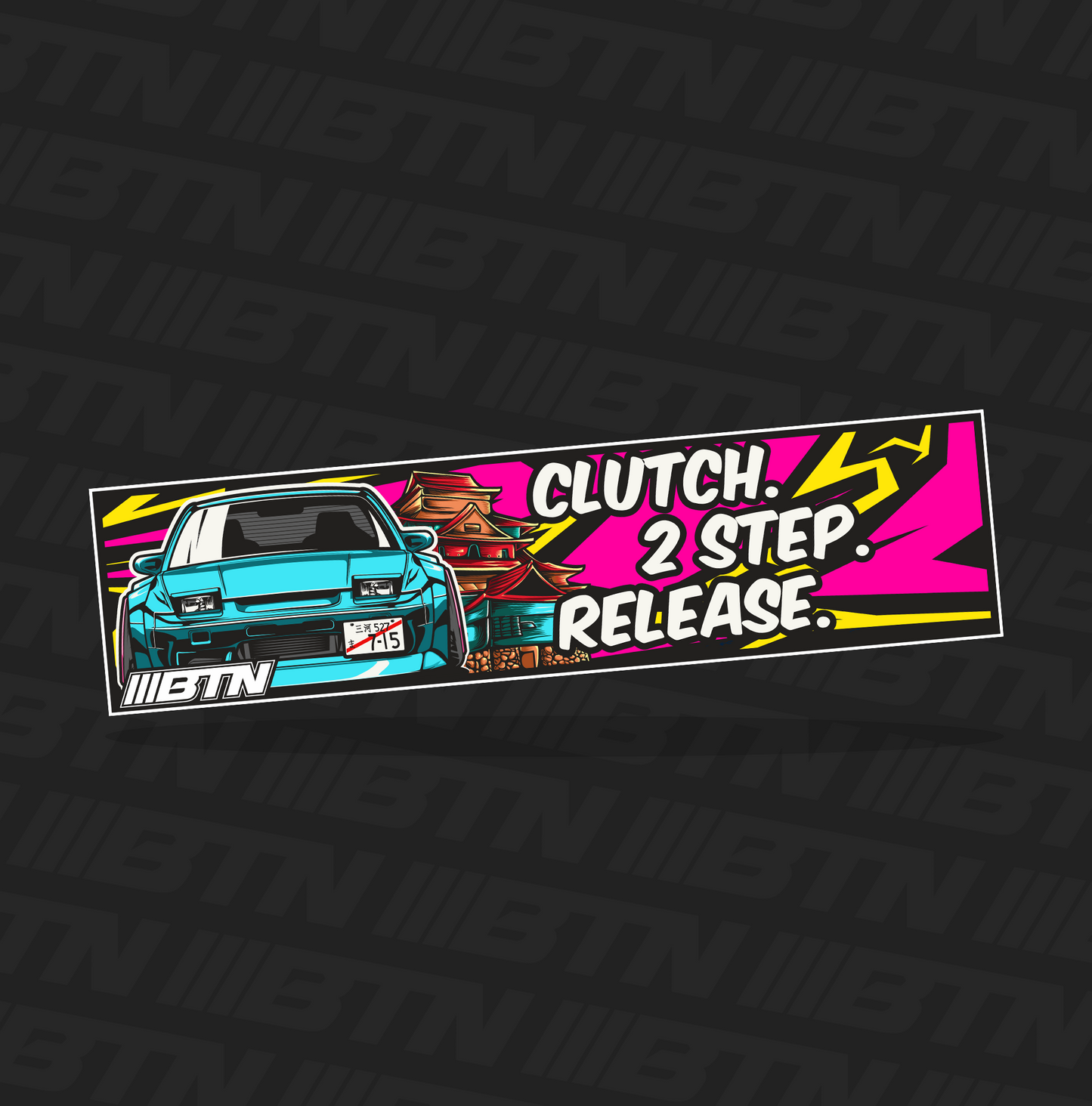 180sx Clutch 2 Step Release Slap Sticker