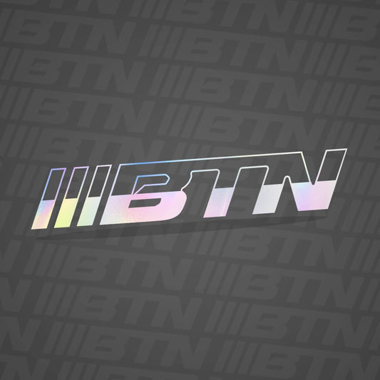 BTN Holographic Half Filled 7" Decal