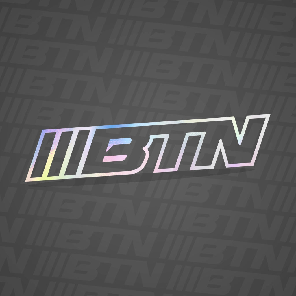 BTN  Holographic Outline 7" Decal