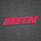 BTN Solid 7" Decal