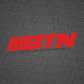 BTN Solid 7" Decal