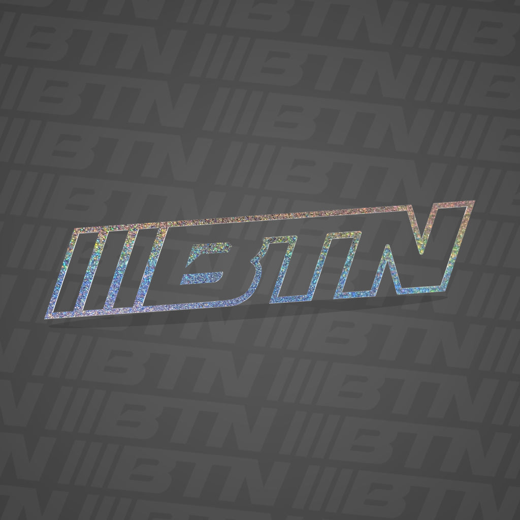 BTN Windshield Banner - Single Outline Badge