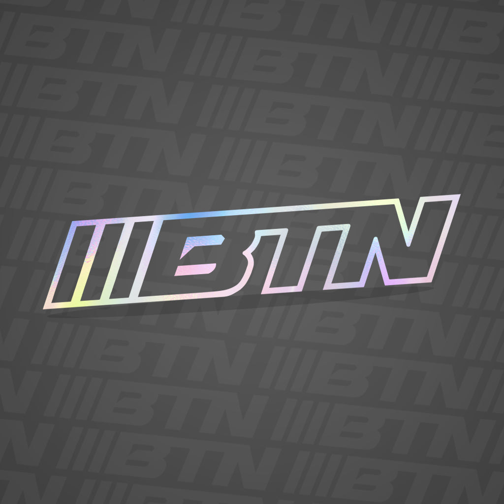 BTN Windshield Banner - Single Outline Badge