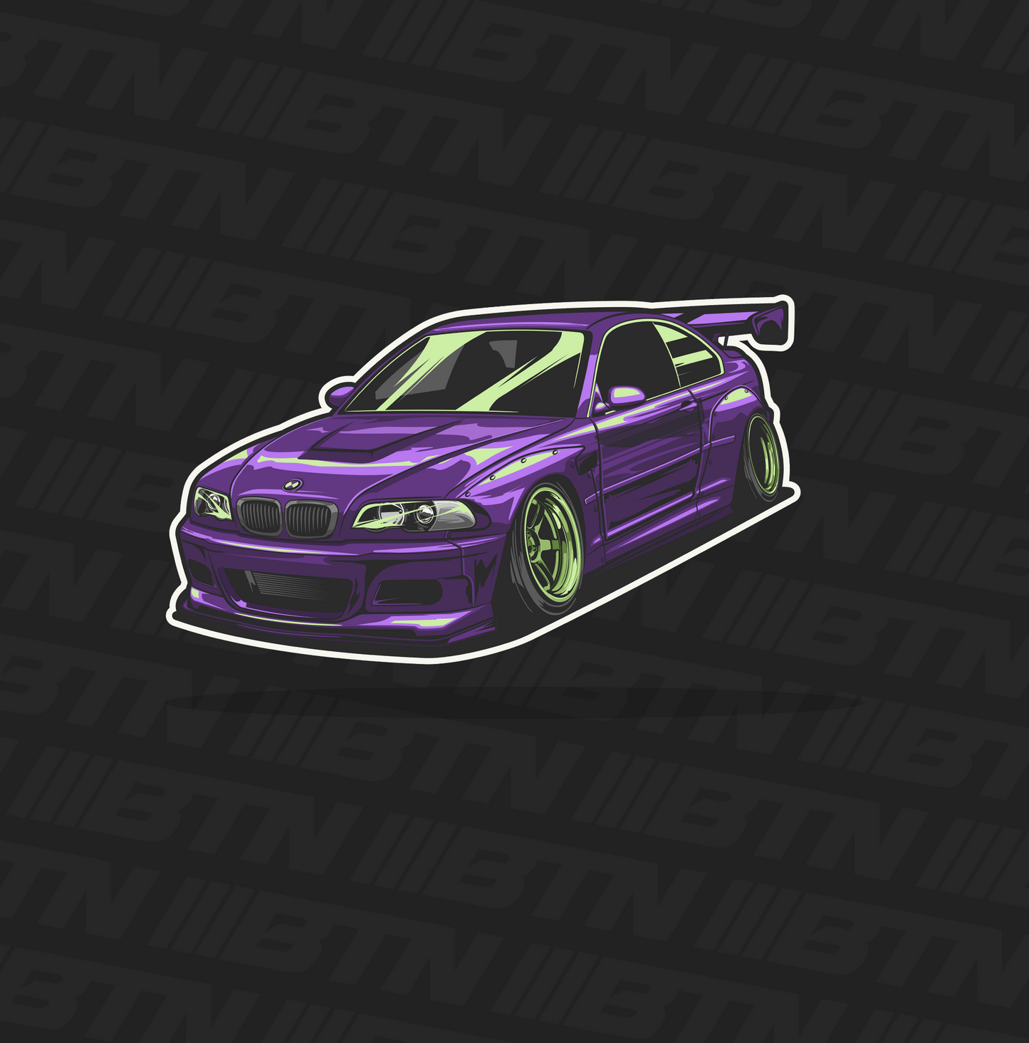 BMW E46 Car Decal