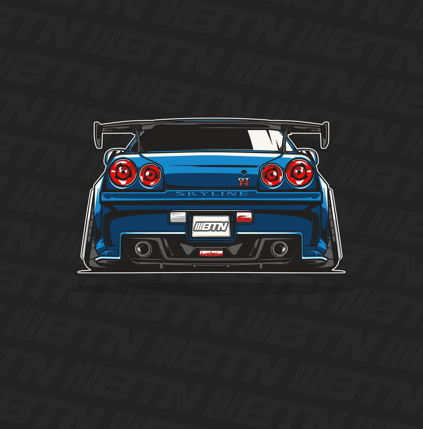 R34 GTR Booty Decal