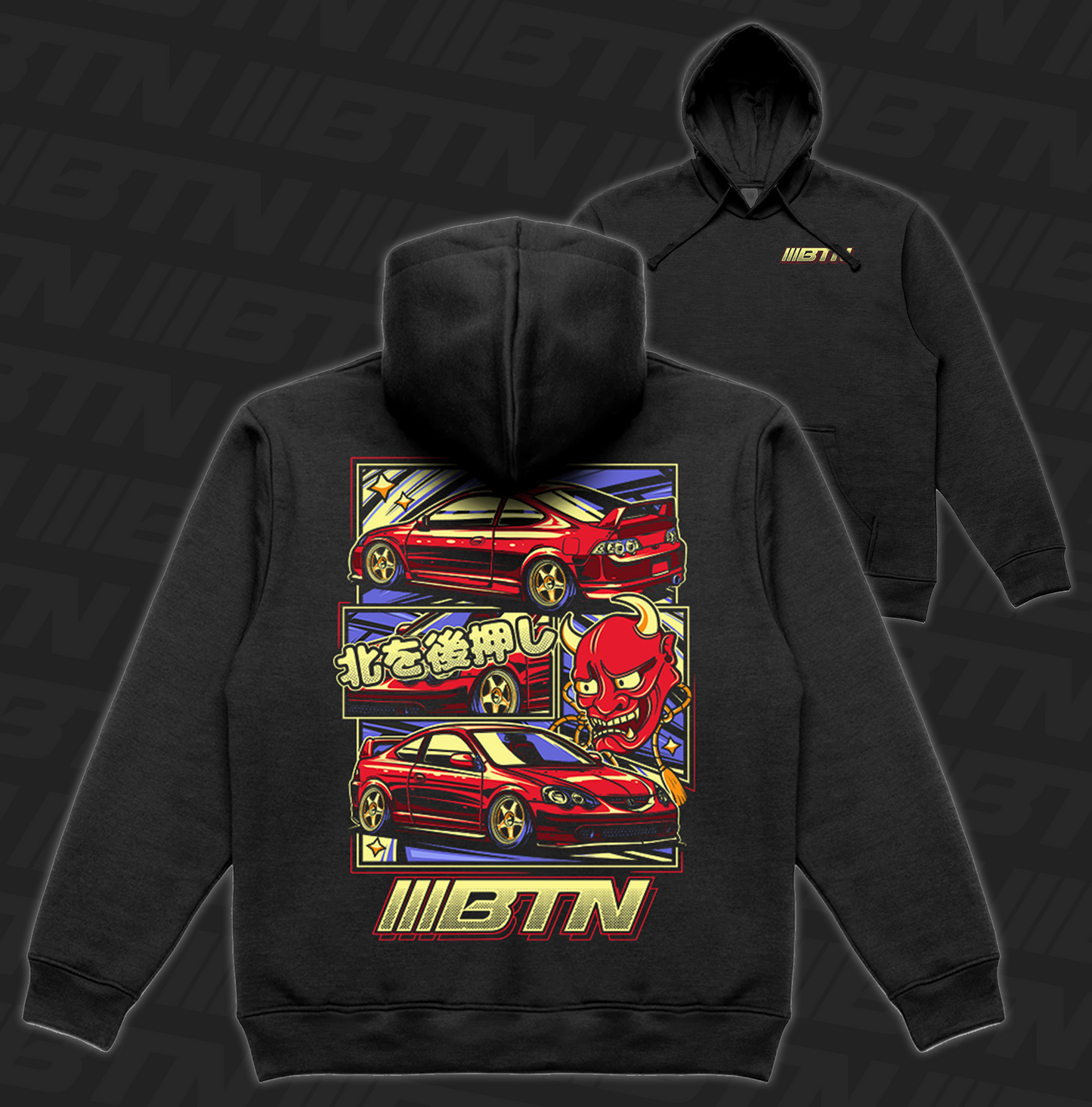 RSX Oni Hoodie Black