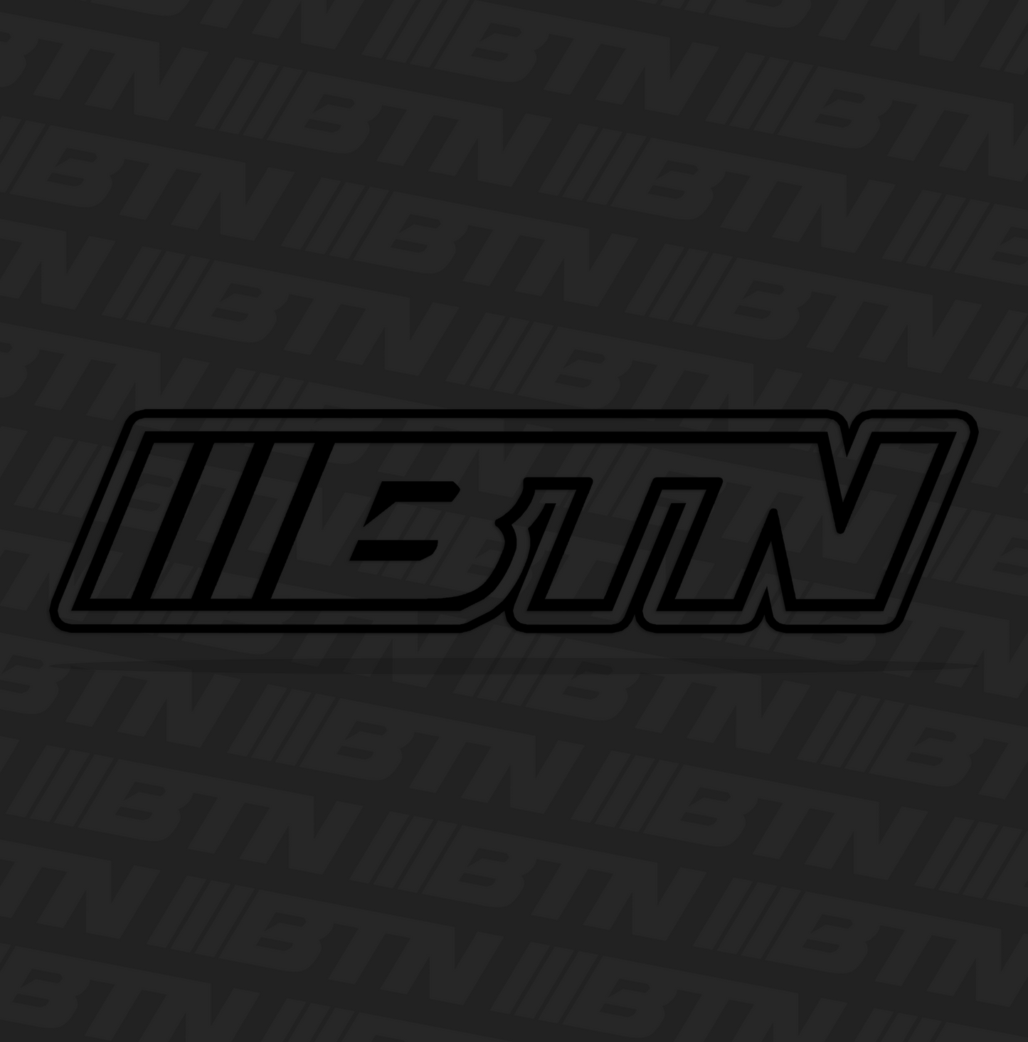 BTN Windshield Banner - Double Outline