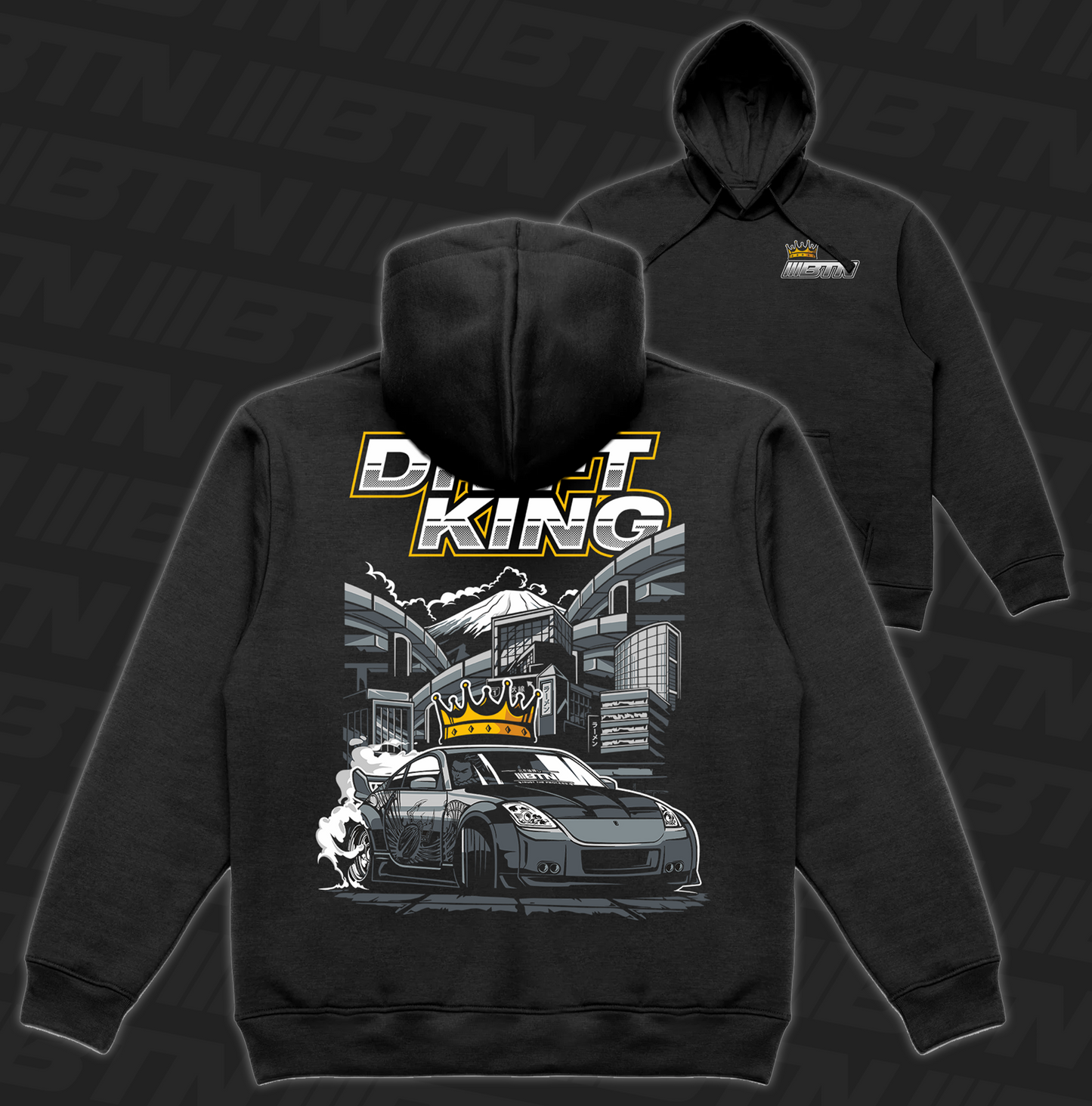 Drift King Hoodie Black