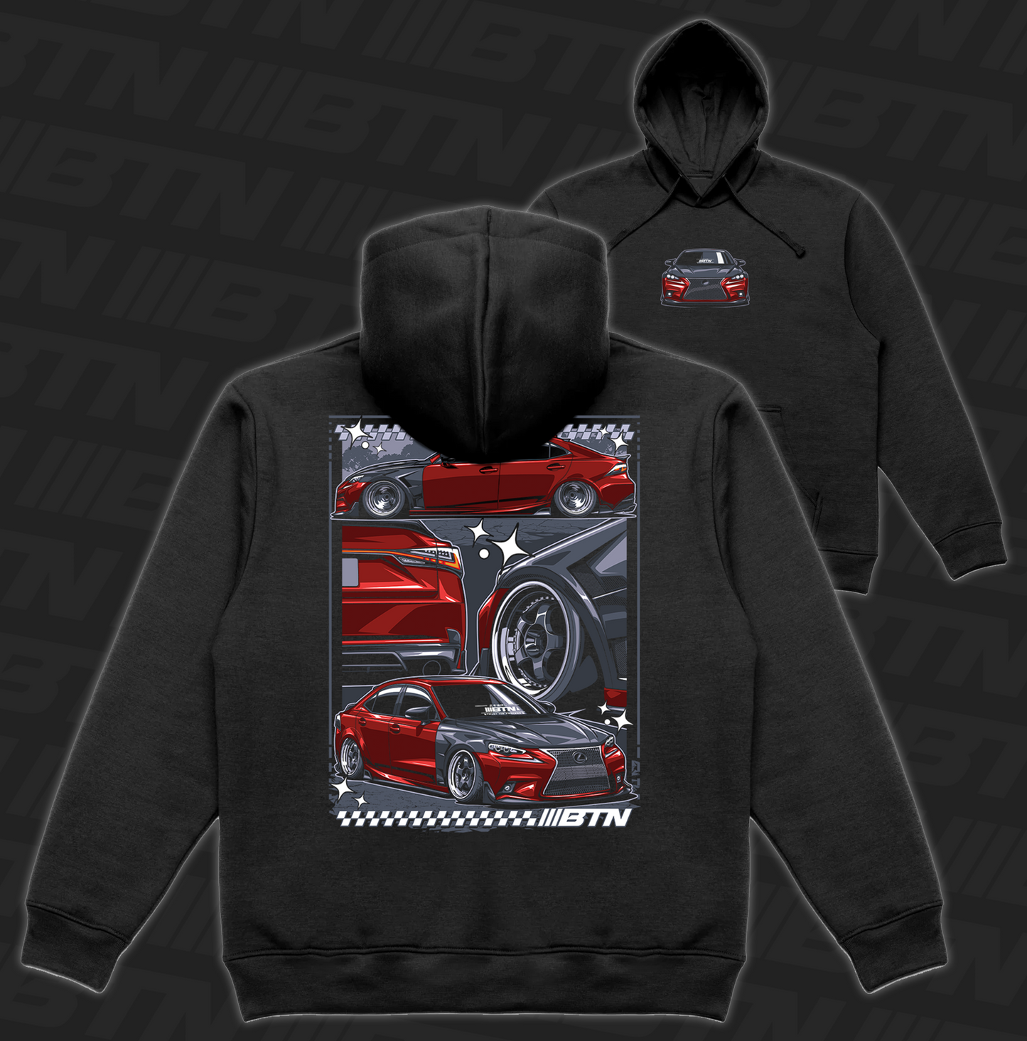 Leo's IS300 Collab Hoodie Black