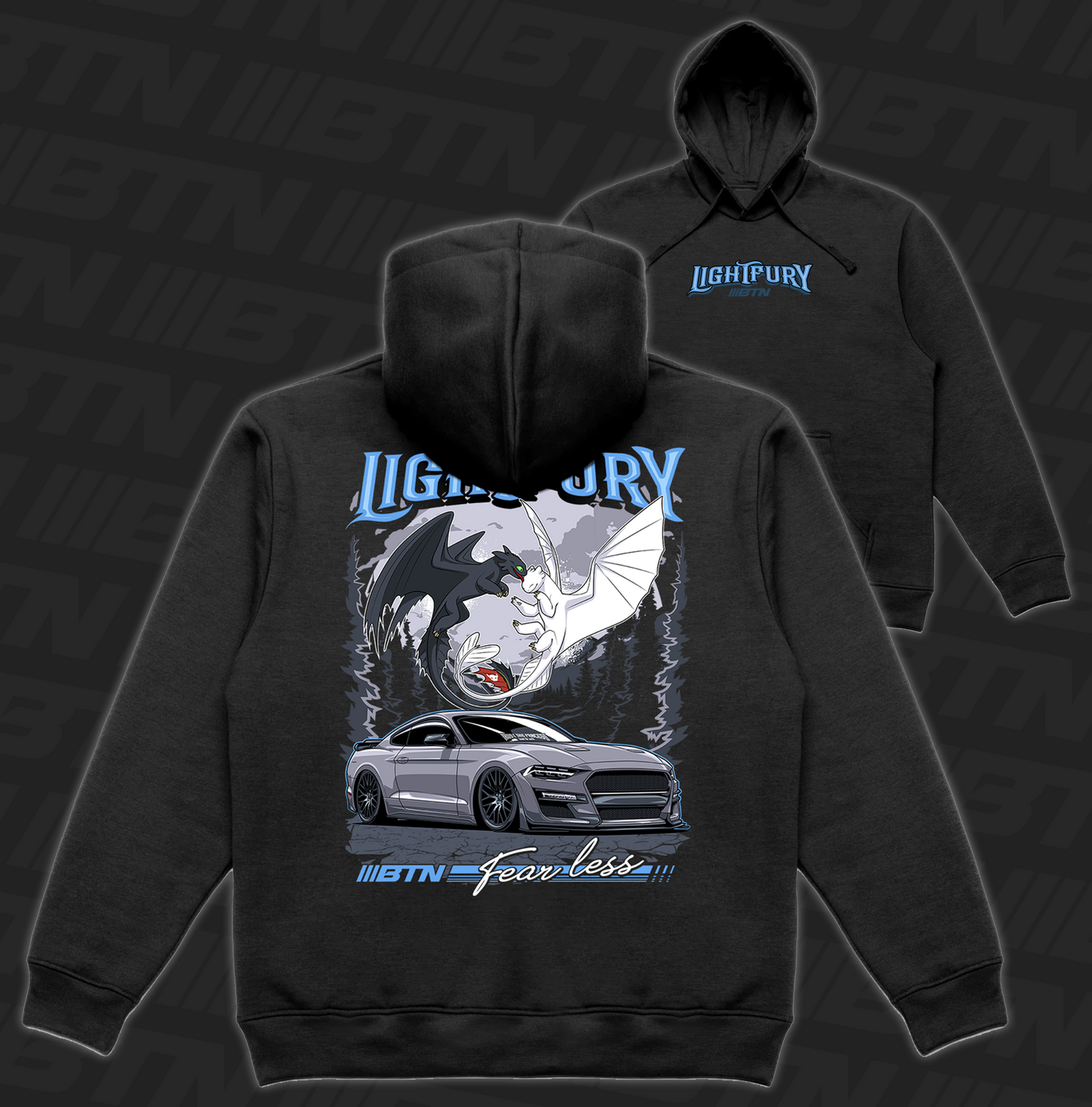 Light Fury 5.0 Collab Hoodie Black