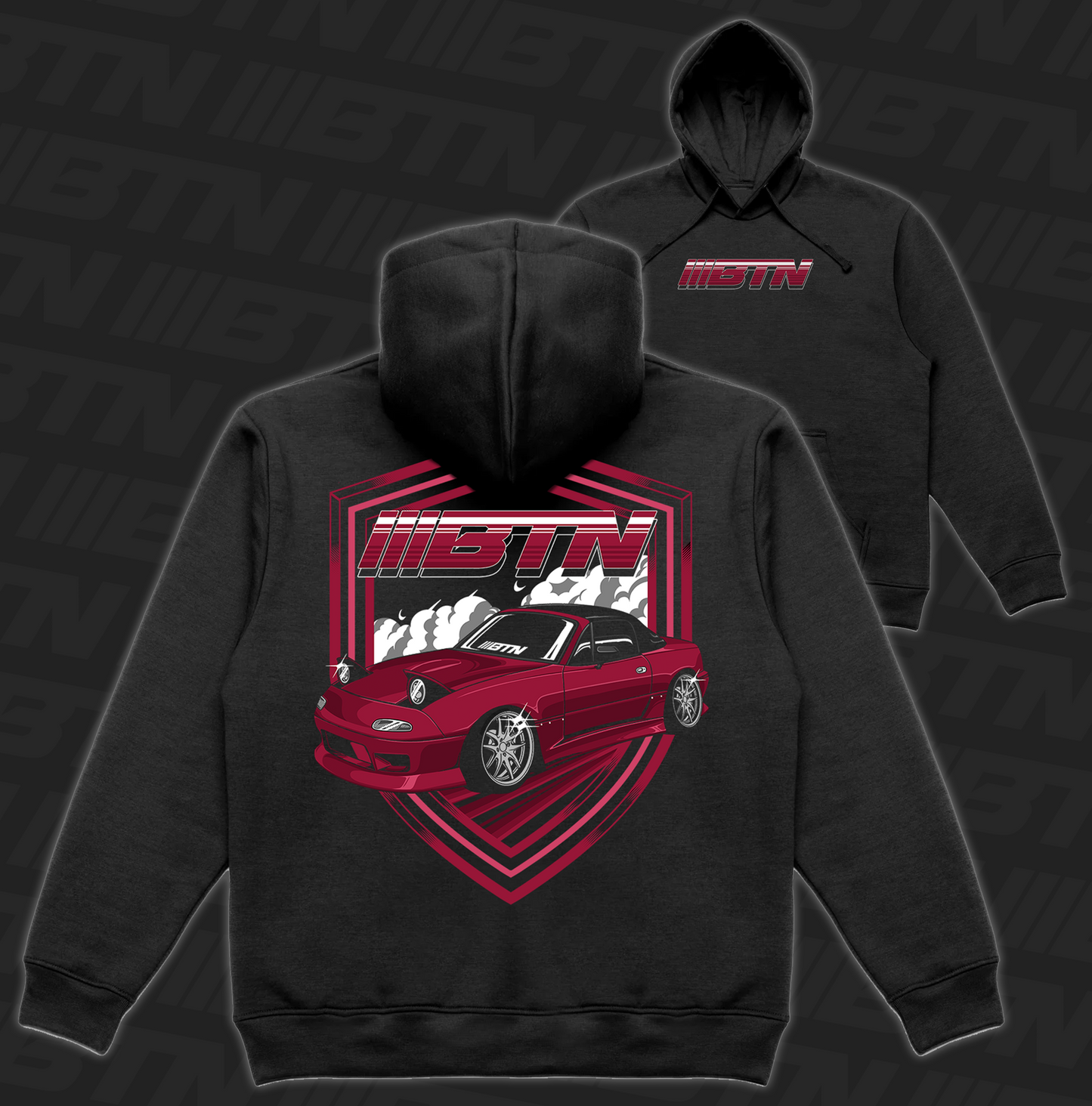 BTN x Miata Michael Black Hoodie