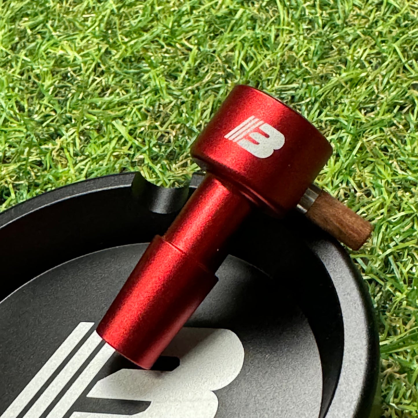 B emblem Bowl Red