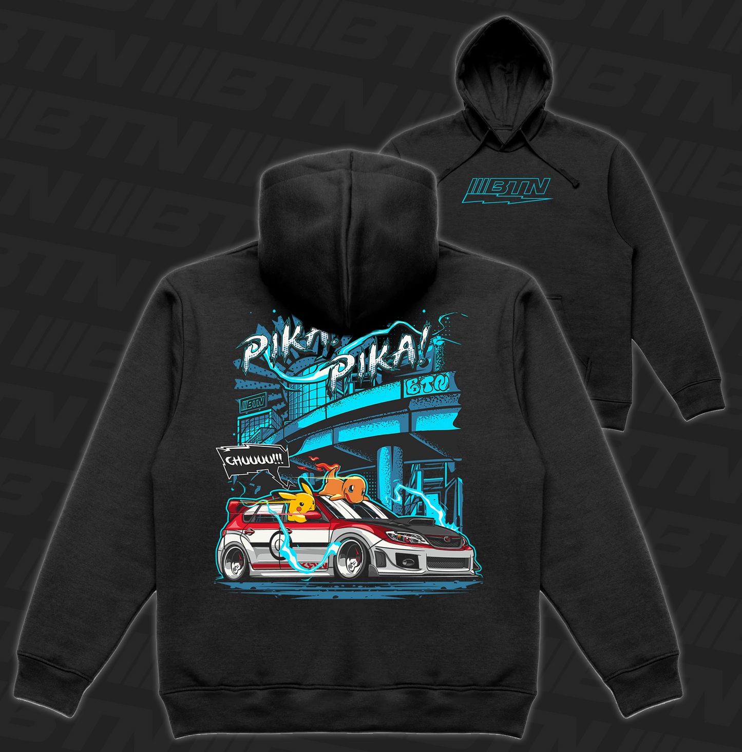 STI WRX Pikachu Hoodie - Sunset Product!