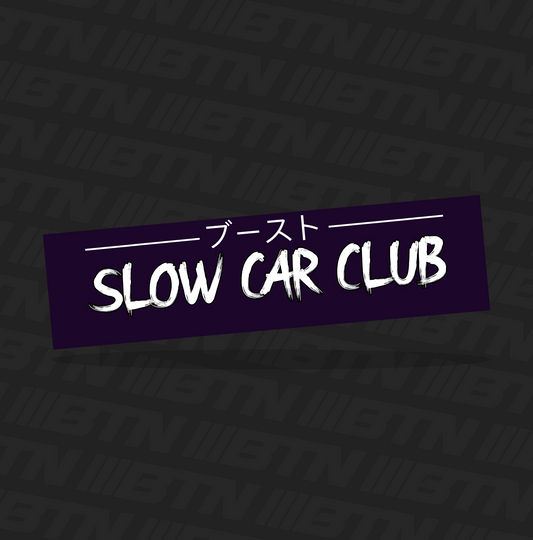 Slow Car Club Slap Sticker