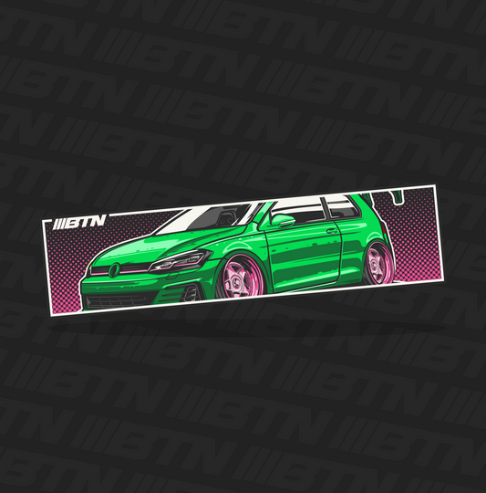 VW Golf Slap Sticker