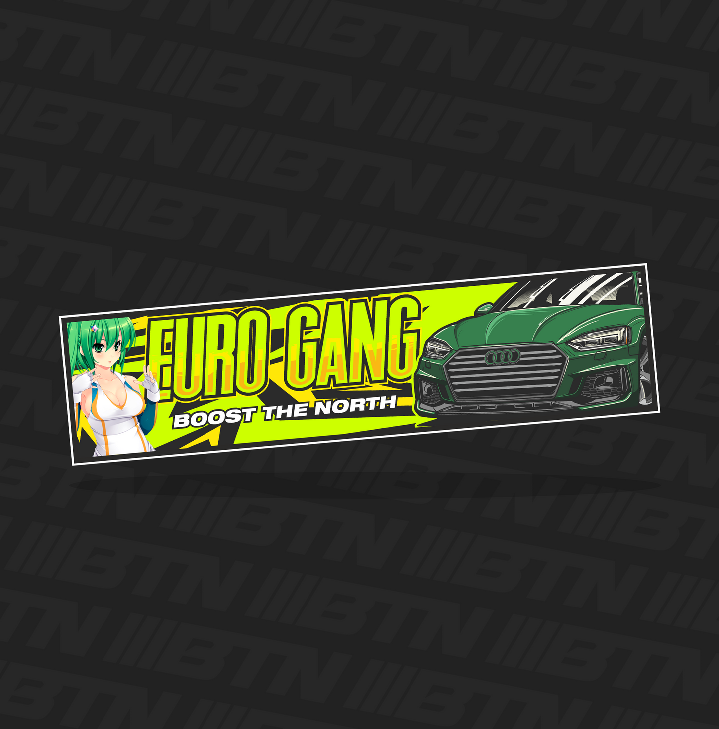 Audi RS5 Euro Gang Slap Sticker