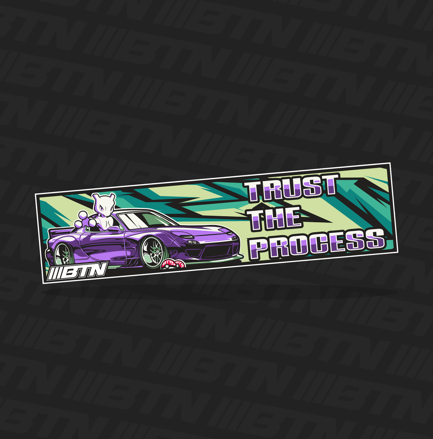 RX-7 MewTwo Slap Sticker