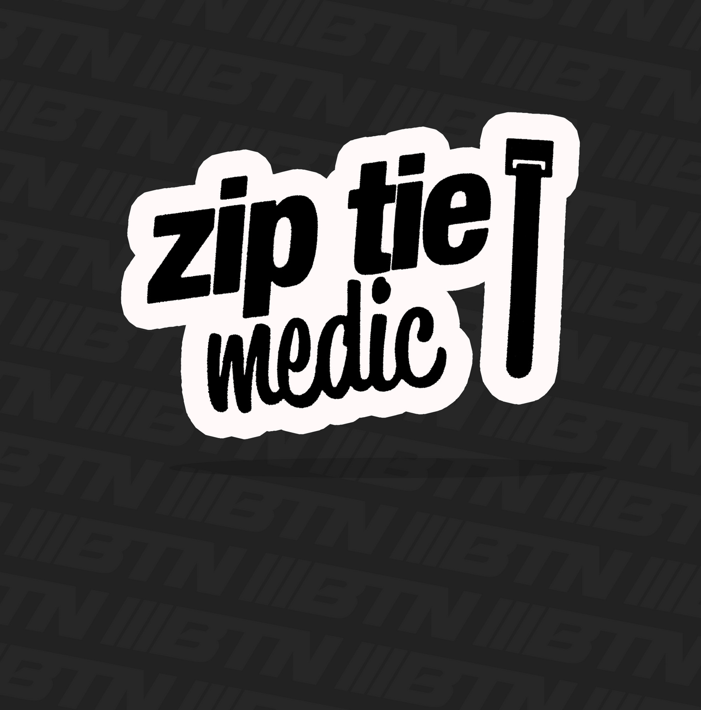 Zip Tie Medic Decal 4"