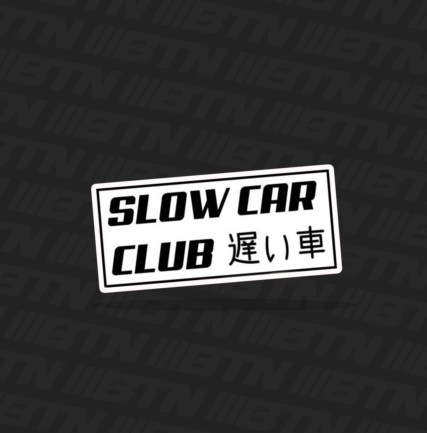 Slow Car Club Decal