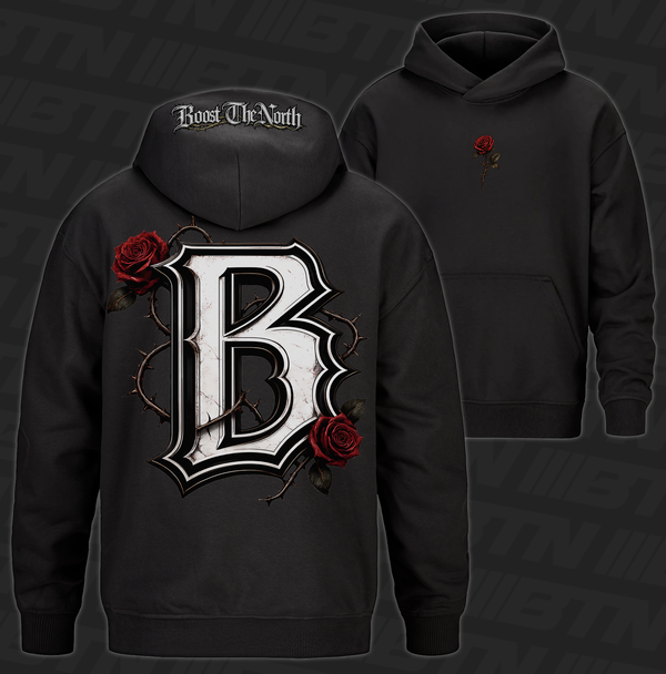 BTN Thorns & Roses Heavyweight Hoodie Black