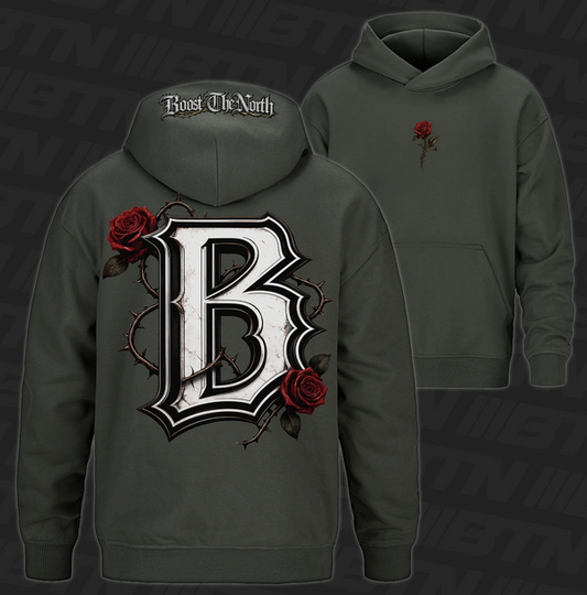 BTN Thorns & Roses Hoodie Green