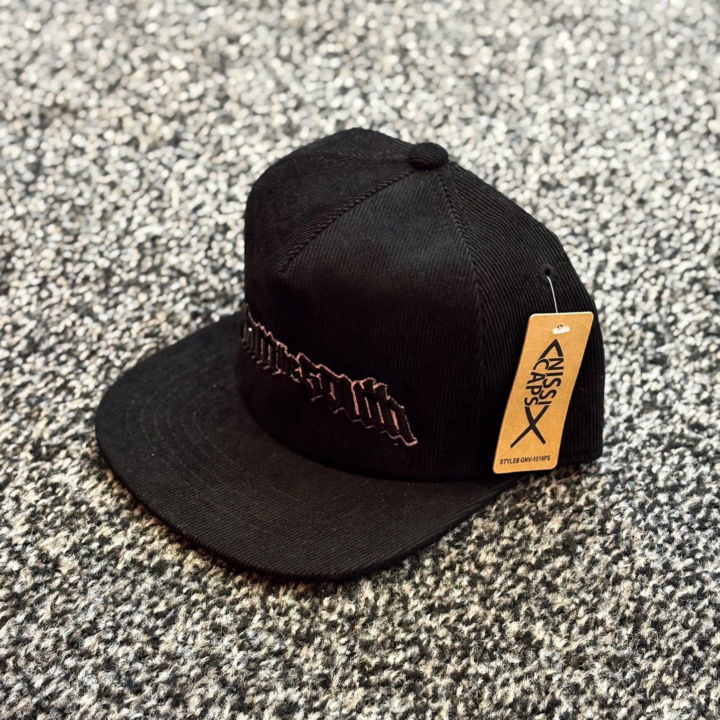 Black Corduroy Slam The South SnapBack