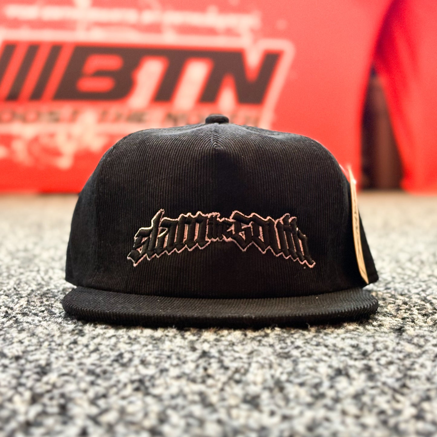 Black Corduroy Slam The South SnapBack