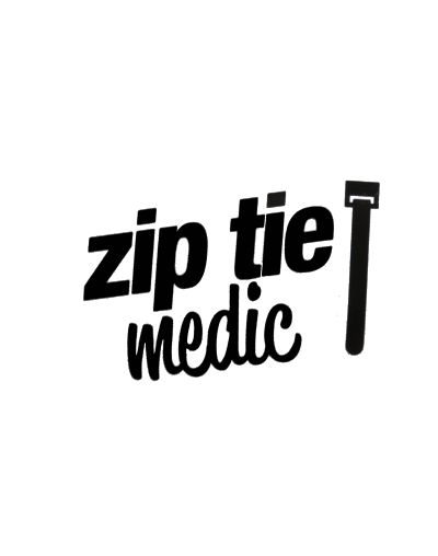 Zip Tie Medic Decal 4"